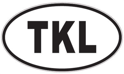 TKL - 3 Letter Initials Oval Magnet