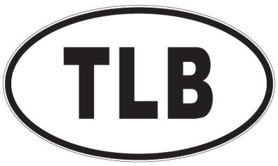 TLB - 3 Letter Initials Oval Magnet