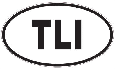 TLI - 3 Letter Initials Oval Magnet