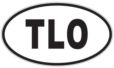 TLO - 3 Letter Initials Oval Magnet