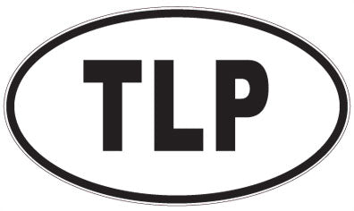 TLP - 3 Letter Initials Oval Magnet