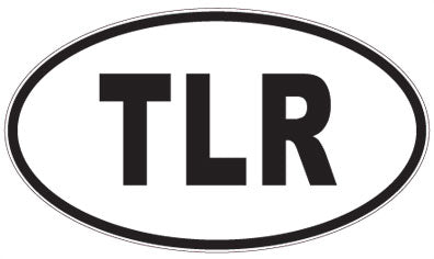 TLR - 3 Letter Initials Oval Magnet