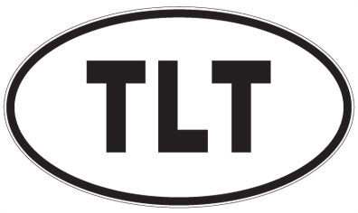 TLT - 3 Letter Initials Oval Magnet
