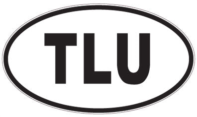TLU - 3 Letter Initials Oval Magnet