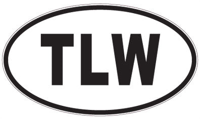 TLW - 3 Letter Initials Oval Magnet