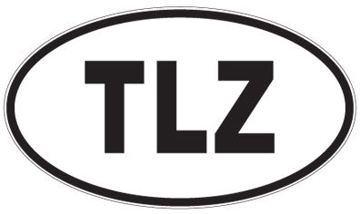TLZ - 3 Letter Initials Oval Magnet
