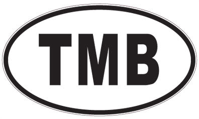 TMB - 3 Letter Initials Oval Magnet