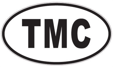 TMC - 3 Letter Initials Oval Magnet