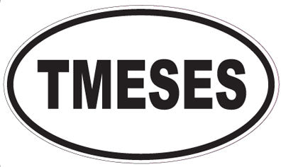 TMESES - Oval Sticker