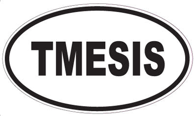 TMESIS - Oval Sticker