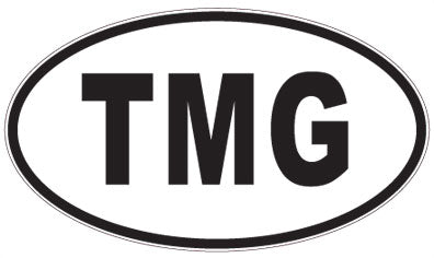 TMG - 3 Letter Initials Oval Magnet