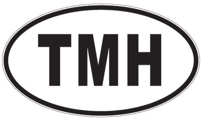 TMH - 3 Letter Initials Oval Magnet
