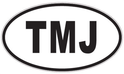 TMJ - 3 Letter Initials Oval Magnet