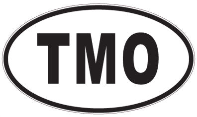 TMO - 3 Letter Initials Oval Magnet