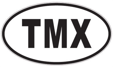 TMX - 3 Letter Initials Oval Magnet