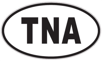 TNA - 3 Letter Initials Oval Magnet