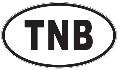 TNB - 3 Letter Initials Oval Magnet