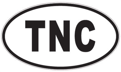 TNC - 3 Letter Initials Oval Magnet