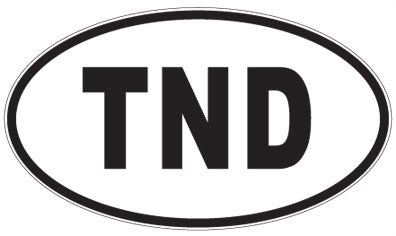 TND - 3 Letter Initials Oval Magnet
