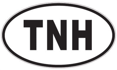 TNH - 3 Letter Initials Oval Magnet