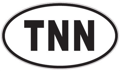 TNN - 3 Letter Initials Oval Magnet