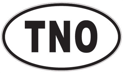 TNO - 3 Letter Initials Oval Magnet