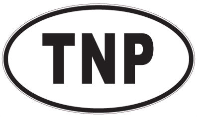 TNP - 3 Letter Initials Oval Magnet