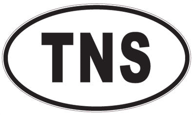 TNS - 3 Letter Initials Oval Magnet