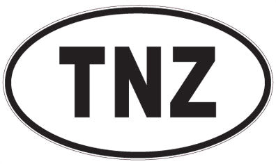 TNZ - 3 Letter Initials Oval Magnet