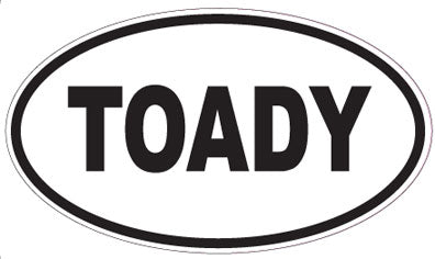 TOADY - Oval Sticker