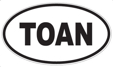 TOAN - Oval Sticker