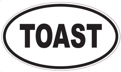 TOAST - Oval Sticker