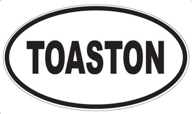 TOASTON - Oval Magnet