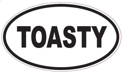 TOASTY - Oval Sticker