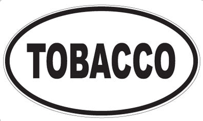 TOBACCO - Oval Magnet