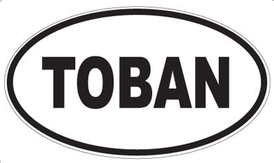 TOBAN - Oval Sticker