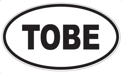 TOBE - Oval Sticker