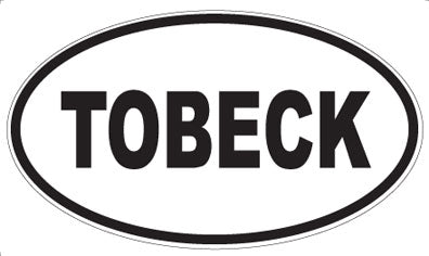 TOBECK - Oval Sticker