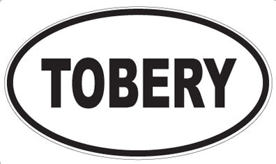 TOBERY - Oval Sticker