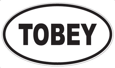 TOBEY - Oval Magnet