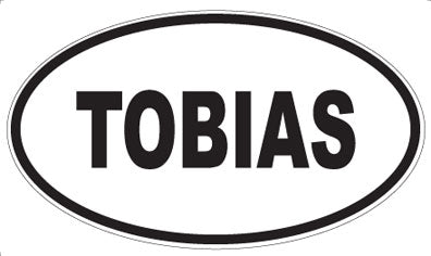 TOBIAS - Oval Sticker
