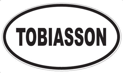 TOBIASSON - Oval Sticker