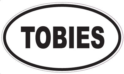 TOBIES - Oval Sticker