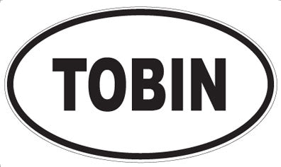 TOBIN - Oval Sticker