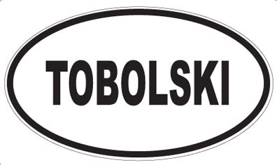 TOBOLSKI - Oval Sticker
