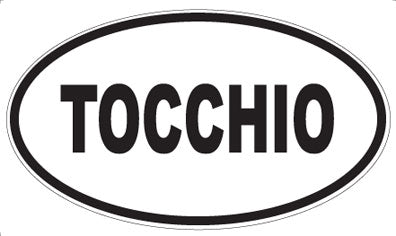 TOCCHIO - Oval Sticker