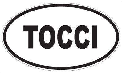 TOCCI - Oval Sticker