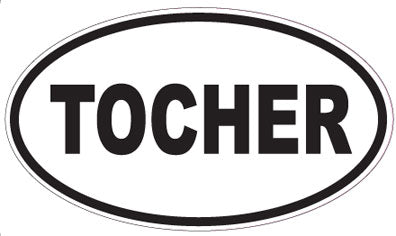 TOCHER - Oval Sticker
