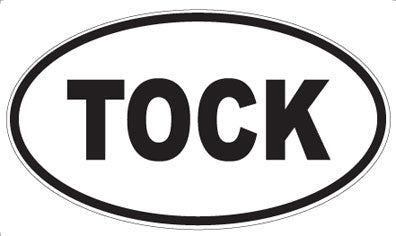 TOCK - Oval Sticker