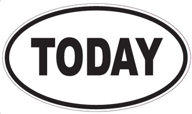 TODAY - Oval Magnet